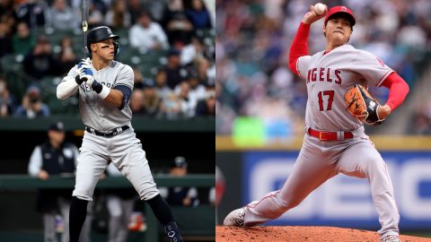 Aaron Judge (Izquierda), Shohei Ohtani (derecha).