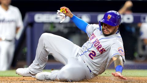 Omar Narváez, receptor de los New York Mets.