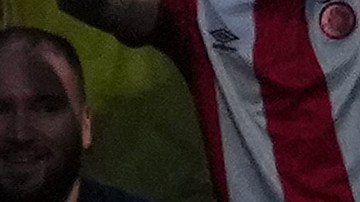 Valentín 'Taty' Castellanos, celebra uno de sus goles ante el Real Madrid.