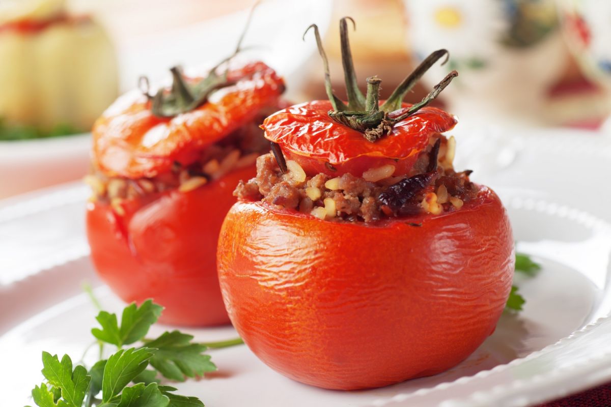 Tomates rellenos de carne