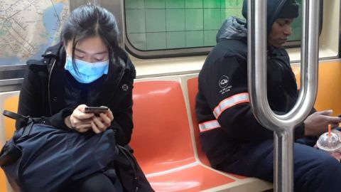 Usuarios del Metro de Nueva York.