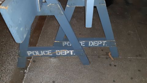 Zona marcada por NYPD.