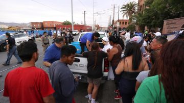 Inmigrantes venezolanos en El Paso, Texas.