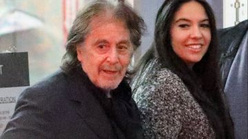 Al Pacino en una salida con su novia Noor Alfallah