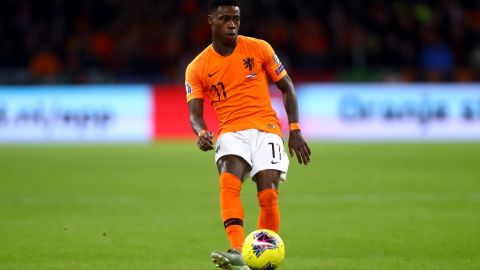 Quincy Promes con la selección de Países Bajos.