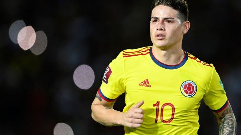 James Rodríguez con la selección colombiana.