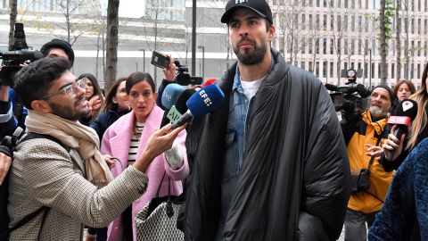 Gerard Piqué durante el juicio por la custodia de sus hijo contra Shakira.