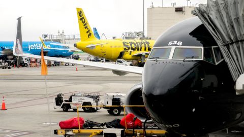 Avión de Spirit en LAX