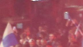 Fanáticos del Napoli festejaron el Scudetto.