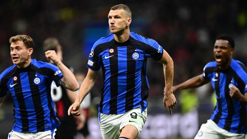 Edin Dzeko, autor del primer gol del Inter.