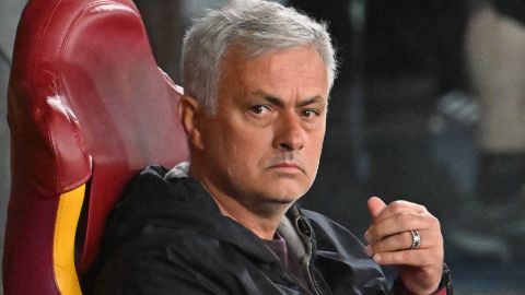 José Mourinho, entrenador de la Roma.