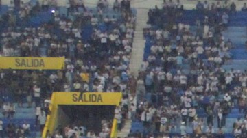 Estadio Cuscatlán durante los incidentes.