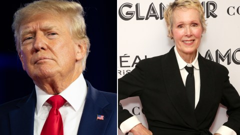 El expresidente Donald Trump y E. Jean Carroll.