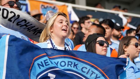 Fanáticos del New York City FC.