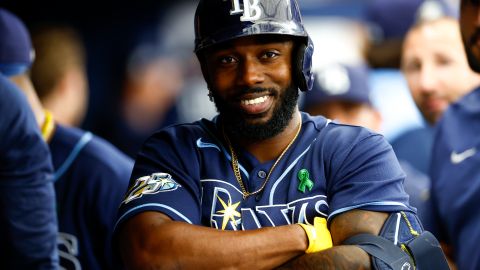 Randy Arozarena, jardinero de los Rays.