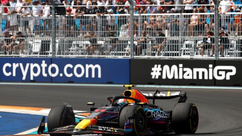 Sergio 'Checo' Pérez en el Gran Premio de Miami.