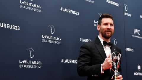 El delantero argentino conquistó su segundo Premio Laureus tras el obtenido en 2020.