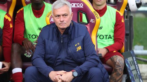 José Mourinho, entrenador de la Roma.