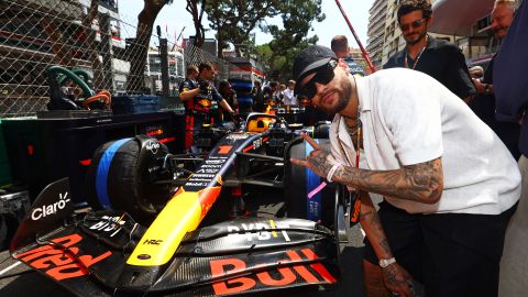 Neymar Jr. en el Gran Premio de Mónaco.