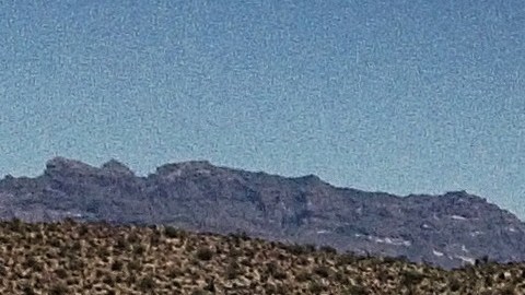 Vista desde el desierto de Sonora, frontera con Estados Unidos.