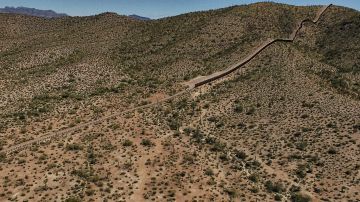 Vista desde el desierto de Sonora, frontera con Estados Unidos.