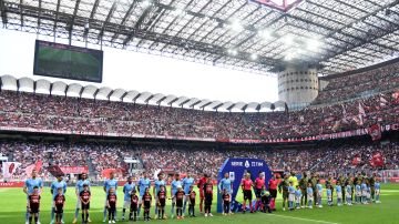 El San Siro será la sede del partido de ida entre Milan en Inter.