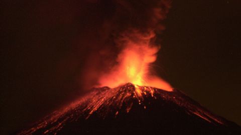 Volcán Popocatépetl.