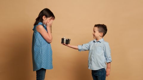 Little,Kids,Friendship,And,Love.,Little,Boy,Giving,A,Little