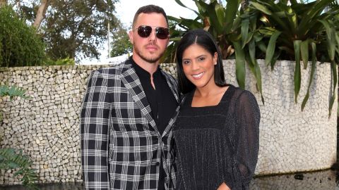 La dominicana Francisca junto a su esposo Francesco Zampogna.