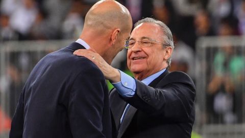 Zinedine Zidane y Florentino Pérez.