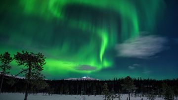 Aurora boreal captada en Finlandia.