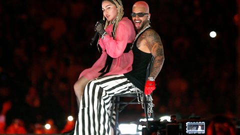 Maluma y Madonna en concierto.