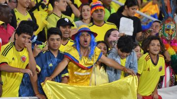 Fanáticos colombianos.