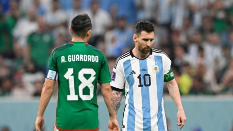 Andrés Guardado y Lionel Messi.