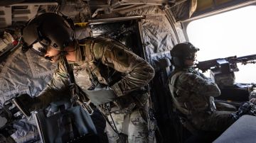 Helicóptero con militares estadounidenses en Siria