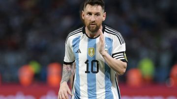 Lionel Messi con la selección argentina.