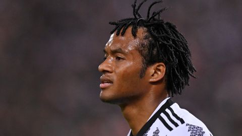 Juan Cuadrado durante uno de los últimos compromisos con la camiseta de la Juventus ante Bologna.