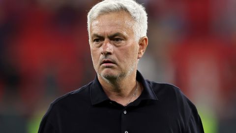 Jose Mourinho, entrenador de la Roma.