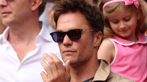 Tom Brady durante la final de Roland Garros 2023.