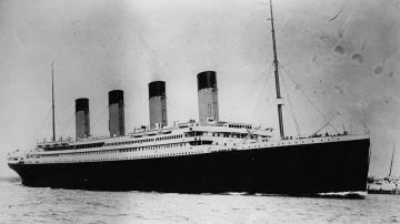 Fotografía de archivo del legendario Titanic.