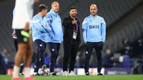 Pep Guardiola le gasta broma al Kun Agüero por el fichaje de Messi con el Inter Miami