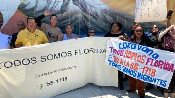 La caravana "Todos somos Florida" avanza pidiendo apoyo para que repudiar la ley antiinmigrante de Florida.