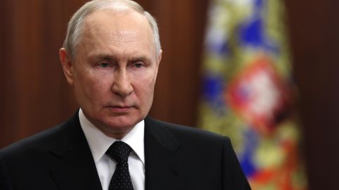 El presidente ruso, Vladimir Putin pronuncia un discurso a la nación.