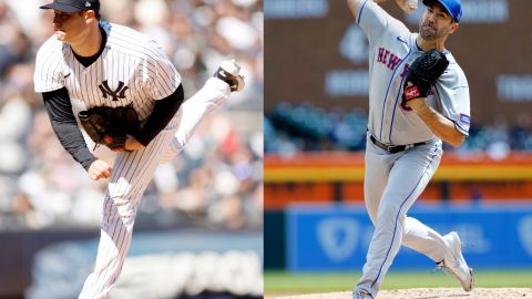 Gerrit Cole (I) y Justin Verlander (D).