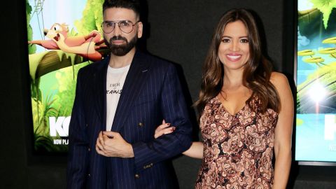 En la imagen Jomari Goyso y Pamela Silva en la premiere de "Koani.