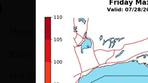 Temperatura hoy viernes 28 de julio.
