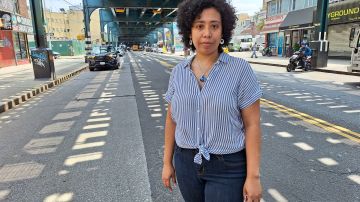 Angélica Novoa, una activista de la organización NICE, en Queens, forma parte de jornadas de capacitación para los trabajadores más vulnerables.