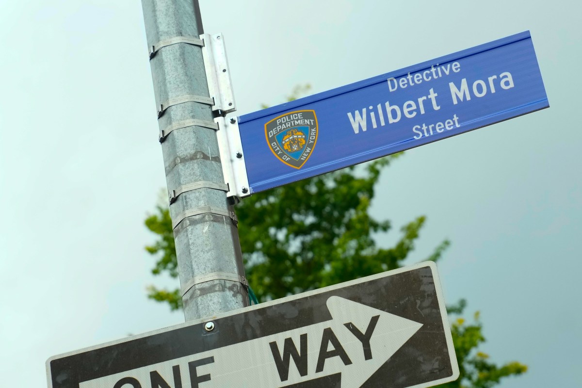 Wilbert Mora Street is located at the intersection of Keap Street and South Third Street in Williamsburg