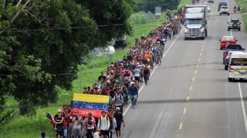 Desde el sur de México sale la primera caravana migrante de venezolanos hacía EE.UU.