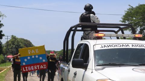 Desde el sur de México sale la primera caravana migrante de venezolanos hacía EE.UU.